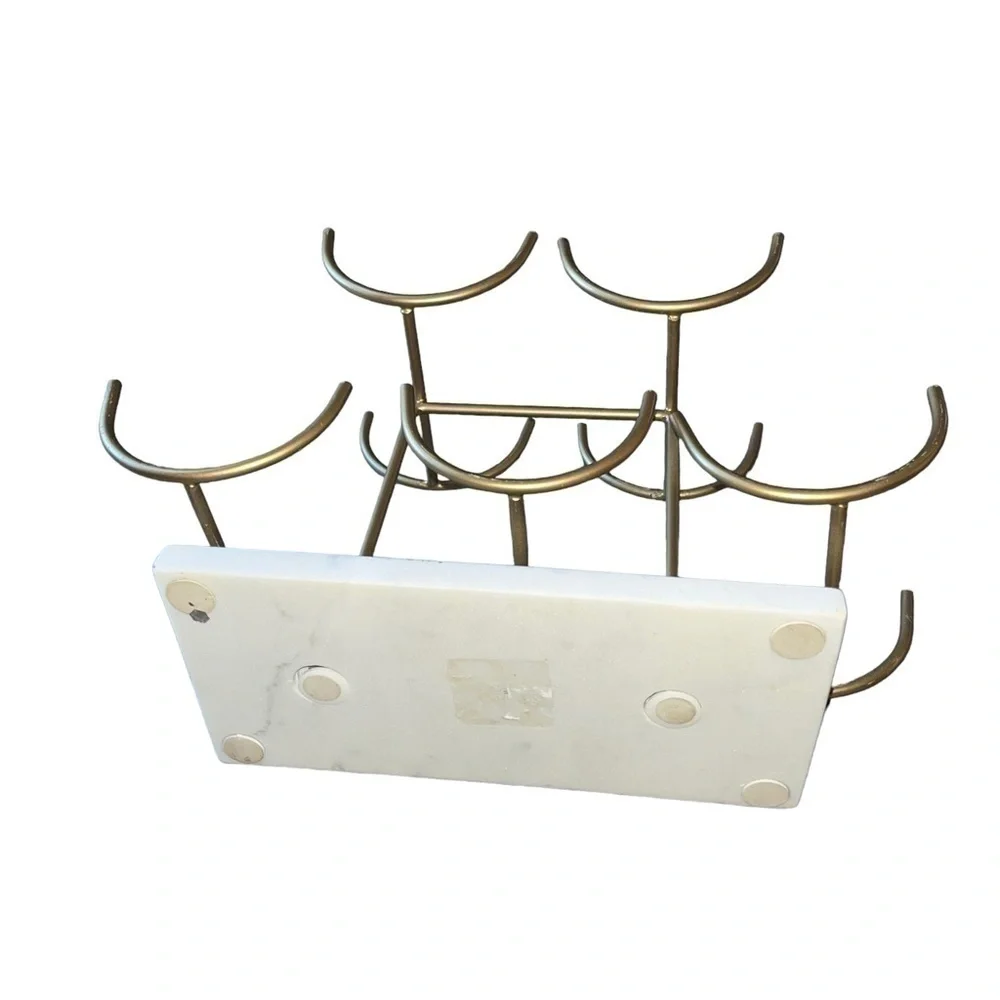 Gold Marble Terrazzo Wine Rack